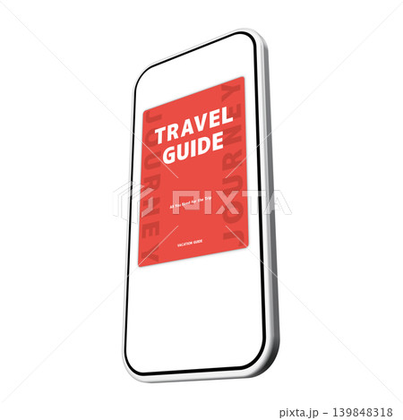旅行ガイドを表示するスマートフォン 旅行ガイドを表示するスマートフォン 139848318
