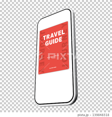 旅行ガイドを表示するスマートフォン 旅行ガイドを表示するスマートフォン 139848318