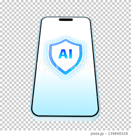 Smartphone demonstrating AI security 139848329