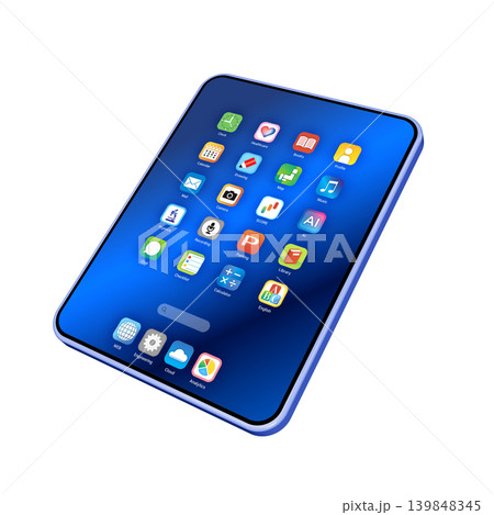 タブレット端末のアプリ画面 139848345