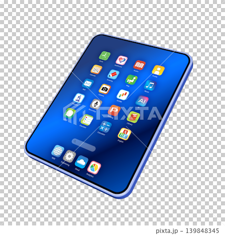 タブレット端末のアプリ画面 139848345