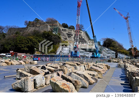 讃岐国 丸亀城の石垣や櫓等の様子 讃岐国 丸亀城の石垣や櫓等の様子 139848807