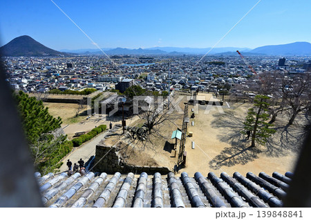 讃岐国　丸亀城の石垣や櫓等の様子 139848841