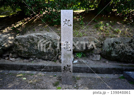 讃岐国　丸亀城の石垣や櫓等の様子 139848861