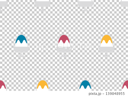 Colorful shaved ice pattern illustration Colorful shaved ice pattern illustration 139848955