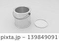 フタを開けた空のペンキ缶(3DCG) フタを開けた空のペンキ缶(3DCG) 139849091