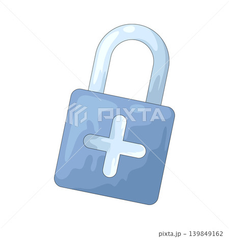 Illustration of Lock with plus sign Illustration of Lock with plus sign 139849162