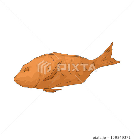 Illustration of fried fish 139849371