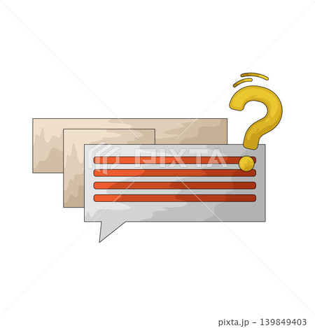 Illustration of Question chat 139849403
