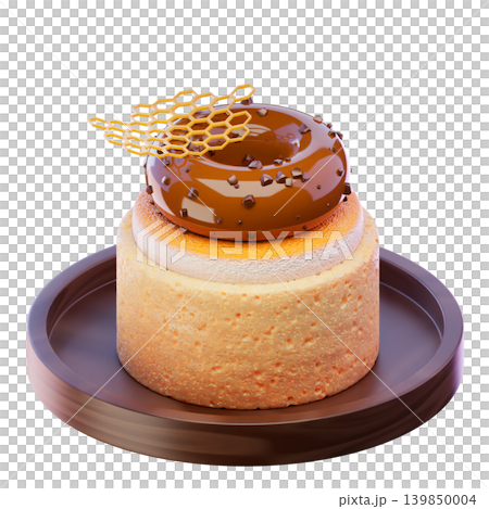 3d render. mini tart cake. 3d Illustration 3d render. mini tart cake. 3d Illustration 139850004