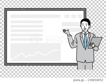 一位年輕人正在做演講 139850052