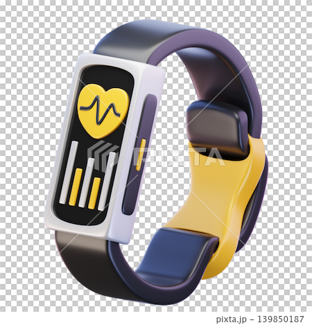 Fitness Tracker 3d render icon Fitness Tracker 3d render icon 139850187