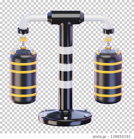 Punching Bag 3d render icon Punching Bag 3d render icon 139850191