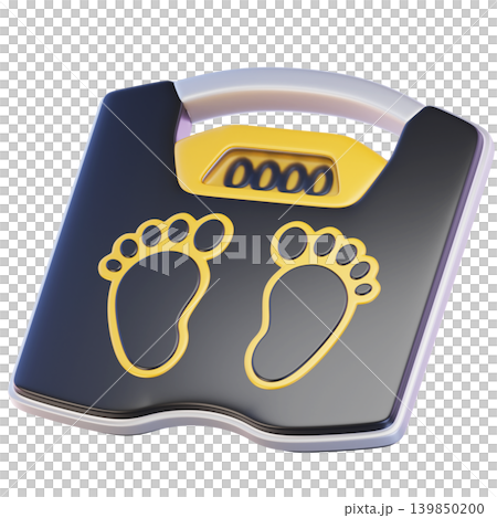 Weight Scale 3d render icon 139850200