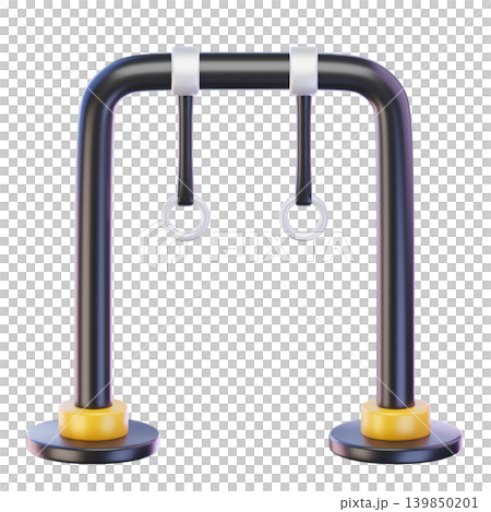 Gymnastic Rings 3d render icon Gymnastic Rings 3d render icon 139850201