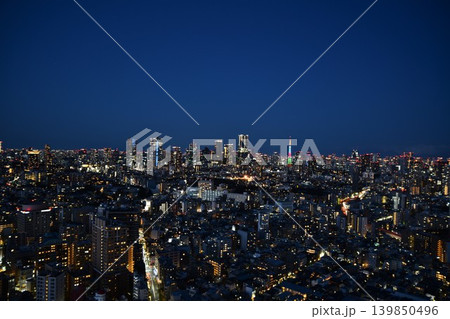 恵比寿ガーデンプレイスからの夜景 恵比寿ガーデンプレイスからの夜景 139850496