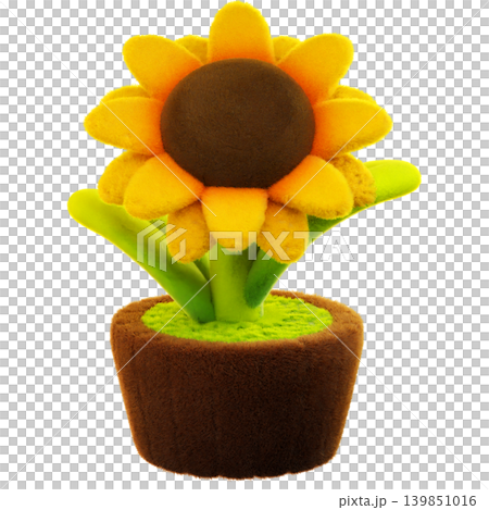 3d render. sunflower. 3d Illustration 139851016
