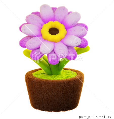 3d render. gerbera flower. 3d Illustration 3d render. gerbera flower. 3d Illustration 139851035