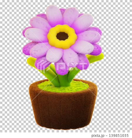 3d render. gerbera flower. 3d Illustration 3d render. gerbera flower. 3d Illustration 139851035