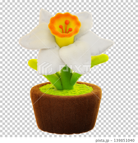 3d render. daffodils flower. 3d Illustration 139851040