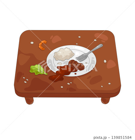Illustration of food waste  139851584