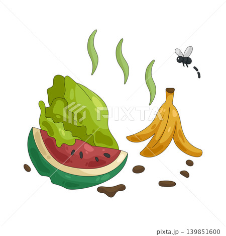 Illustration of organic waste  139851600
