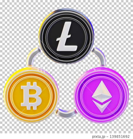 bitcoin scale 3d render icon bitcoin scale 3d render icon 139851692