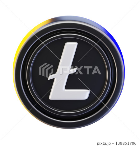 Litecoin 3d render icon Litecoin 3d render icon 139851706