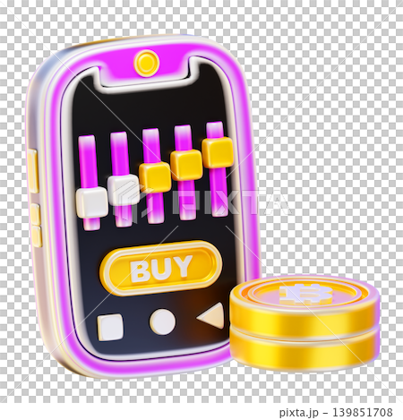 buy bitcoin online trading 3d render icon buy bitcoin online trading 3d render icon 139851708
