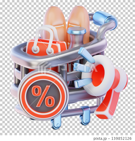 Discount Promotion 3d render icon Discount Promotion 3d render icon 139852126