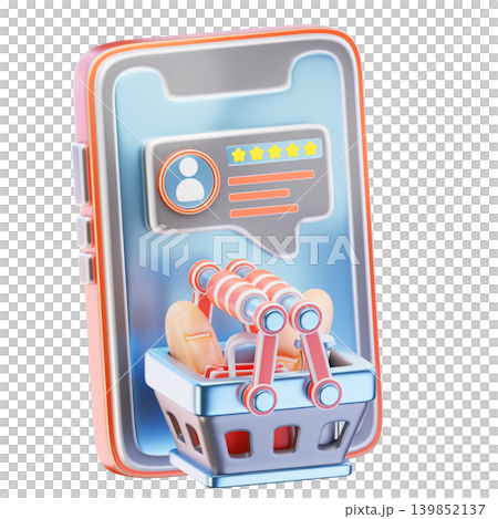 Customer Rating 3d render icon Customer Rating 3d render icon 139852137