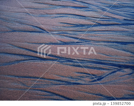 Intricate mosaic with waterways and sand landscapes 139852700