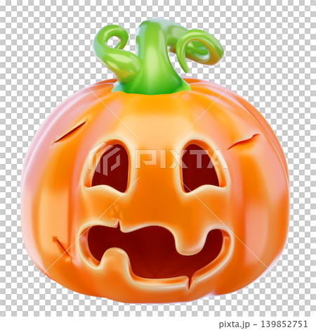 Halloween Pumpkin 3d render icon Halloween Pumpkin 3d render icon 139852751