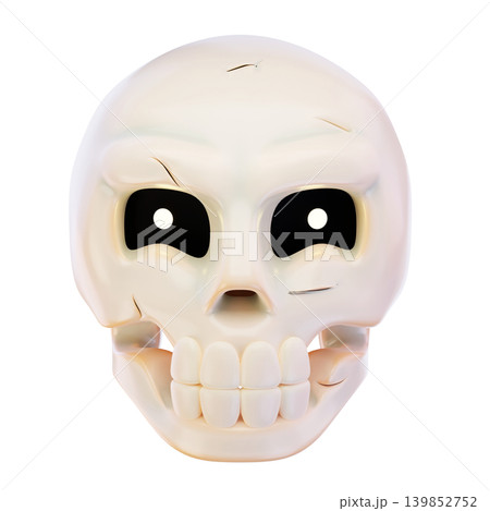 skull 3d render icon skull 3d render icon 139852752