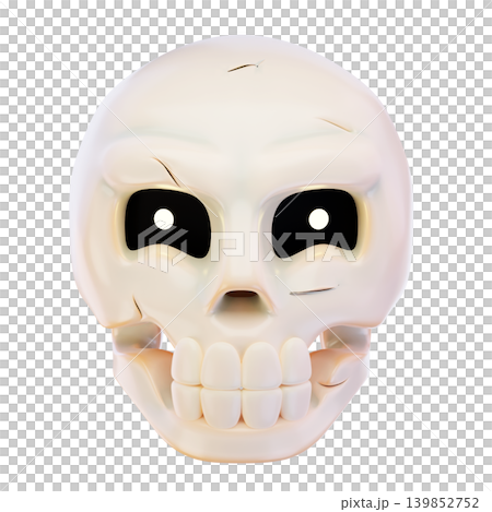 skull 3d render icon skull 3d render icon 139852752