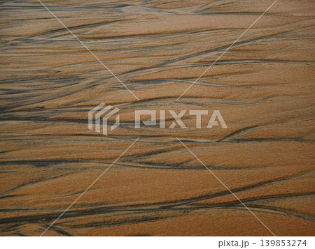 Intricate mosaic with waterways and sand landscapes 139853274