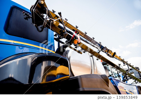 Modern agricultural machinery and equipment. Industrial details. 139853849