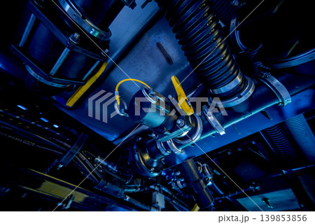 Harvester engine. Gear chains and new modern mechanisms. 139853856