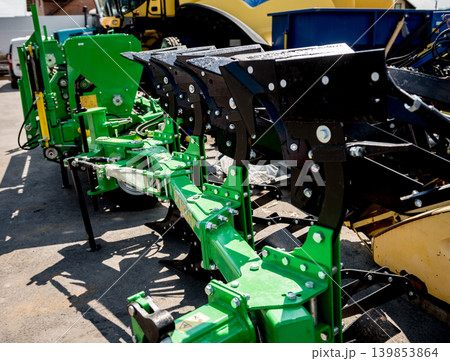 Modern agricultural machinery and equipment. Industrial details. 139853864