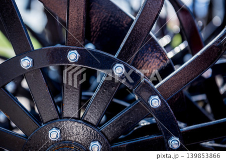 Modern agricultural machinery and equipment. Industrial details. Modern agricultural machinery and equipment. Industrial details. 139853866