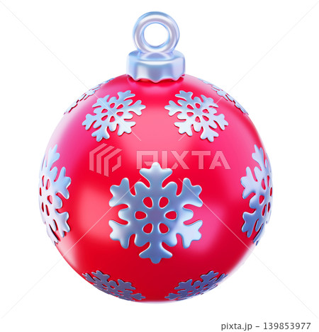 Christmas Ball 3d render icon Christmas Ball 3d render icon 139853977