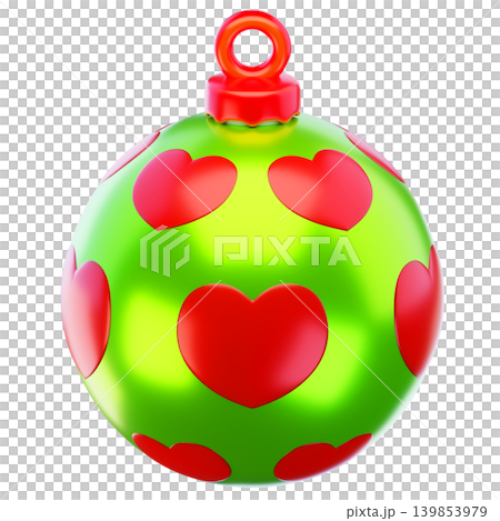 Christmas Ball 3d render icon Christmas Ball 3d render icon 139853979