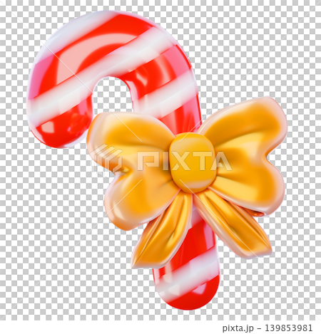 candy cane 3d render icon candy cane 3d render icon 139853981
