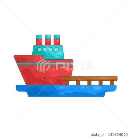 Illustration of dock Illustration of dock 139854050