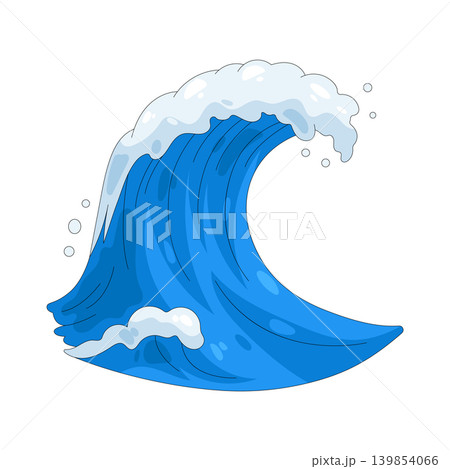 Illustration of wave Illustration of wave 139854066
