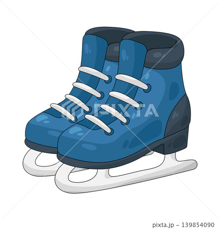 Illustration of ice skates Illustration of ice skates 139854090