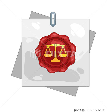 Illustration of law seal  139854204