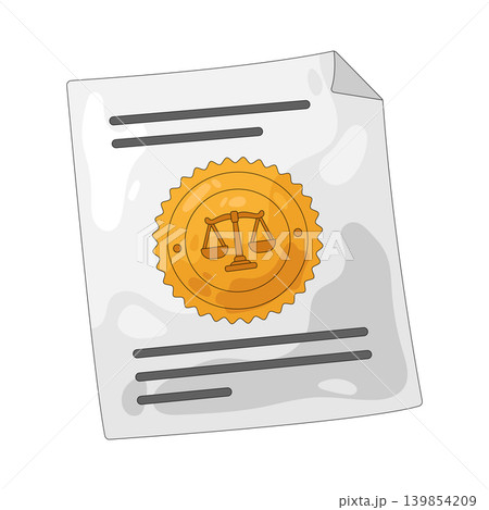 Illustration of legal document Illustration of legal document 139854209