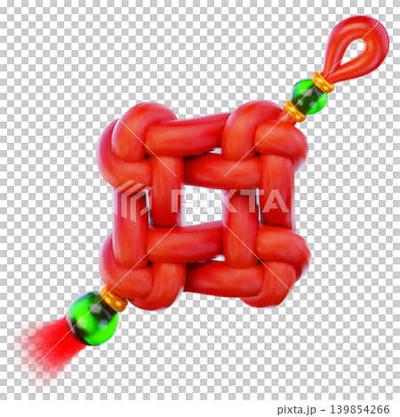 Chinese decoration knots 3d render icon Chinese decoration knots 3d render icon 139854266