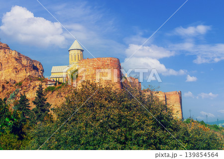 Saint Nicholas church in Narikala fortress in Tbilisi, Georgia country 139854564